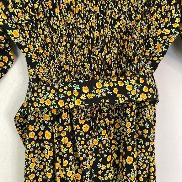 Faithfull the Brand Black and Yellow Floral Jumpsuit - Picture 10 of 13
